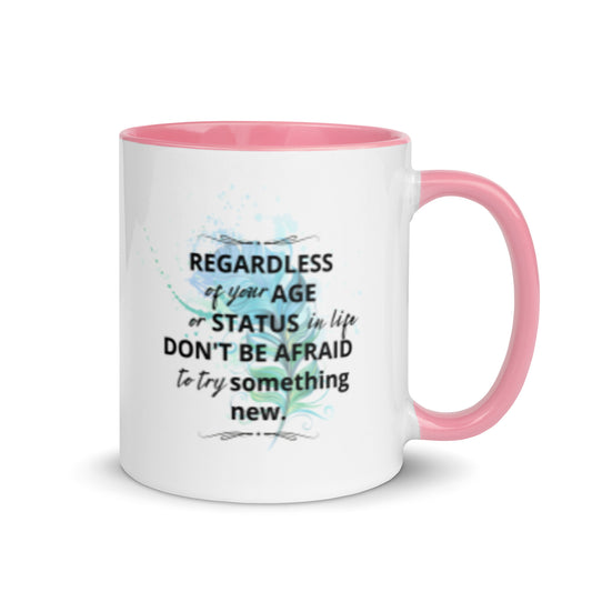 Adventure Awaits: Embrace the New - Inspirational Coffee Mug