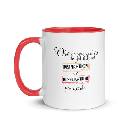 Inspiration vs. Desperation Java Jolt Mug