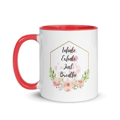 Taza de café inspiradora Serenity Sipper: Just Breathe