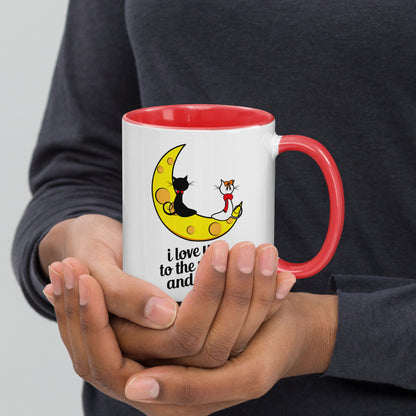 Love Beyond the Stars: Moonlit Feline Romance Coffee Mug