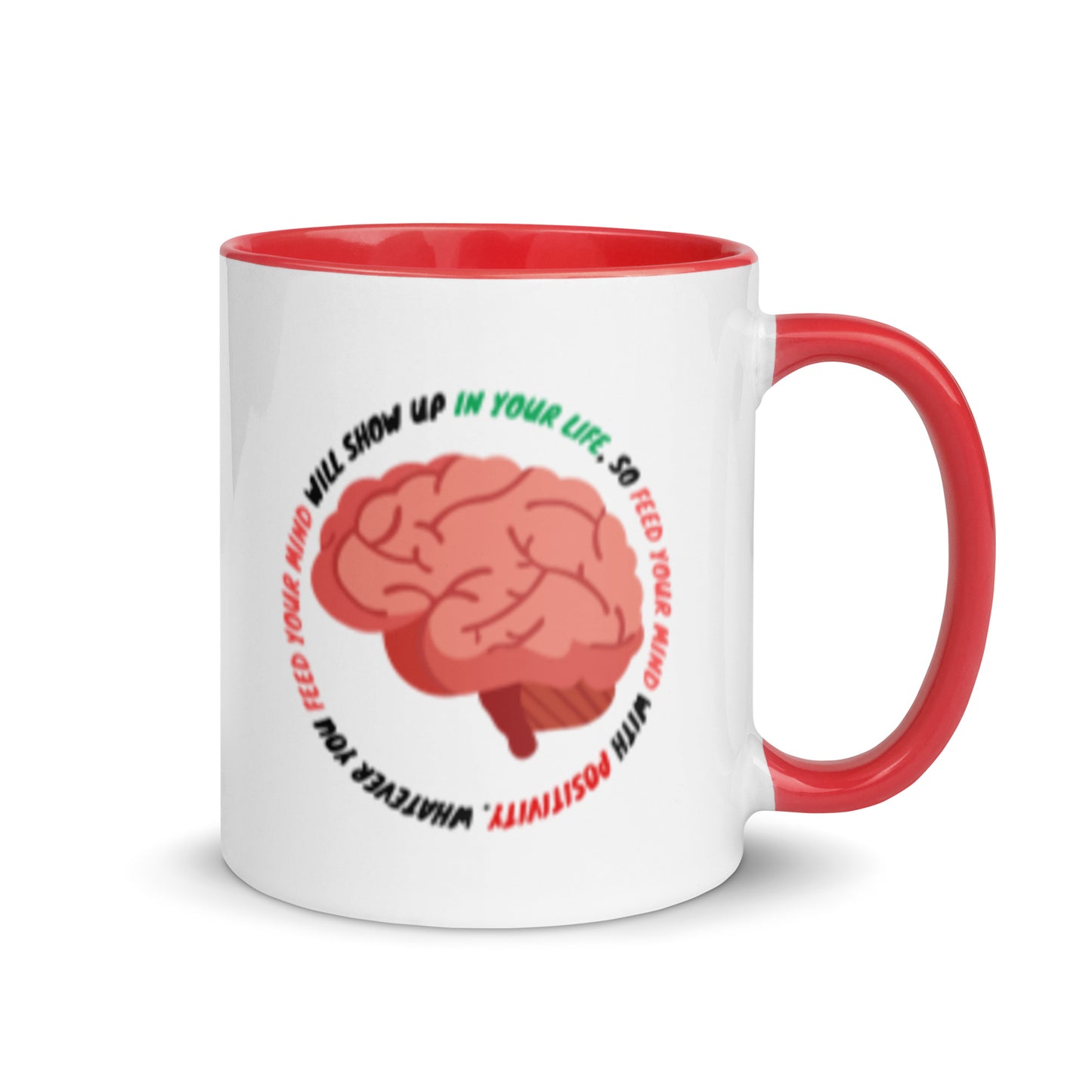 Taza de café con mentalidad positiva