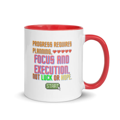 Taza de café Ejecución estratégica