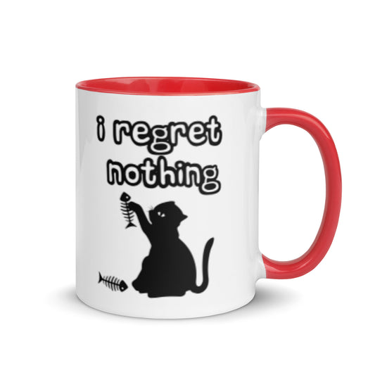 Cats' Culinary Confidence: Regret-Free Sipper- Coffee Mug