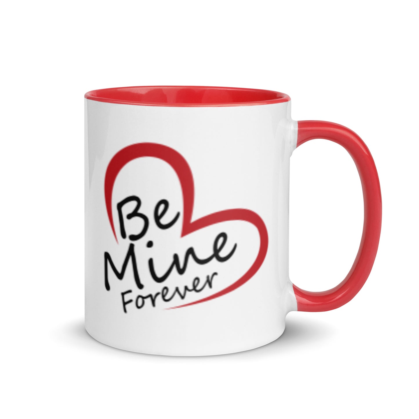 Taza de café con expresiones de amor eterno "Sé mía por siempre"