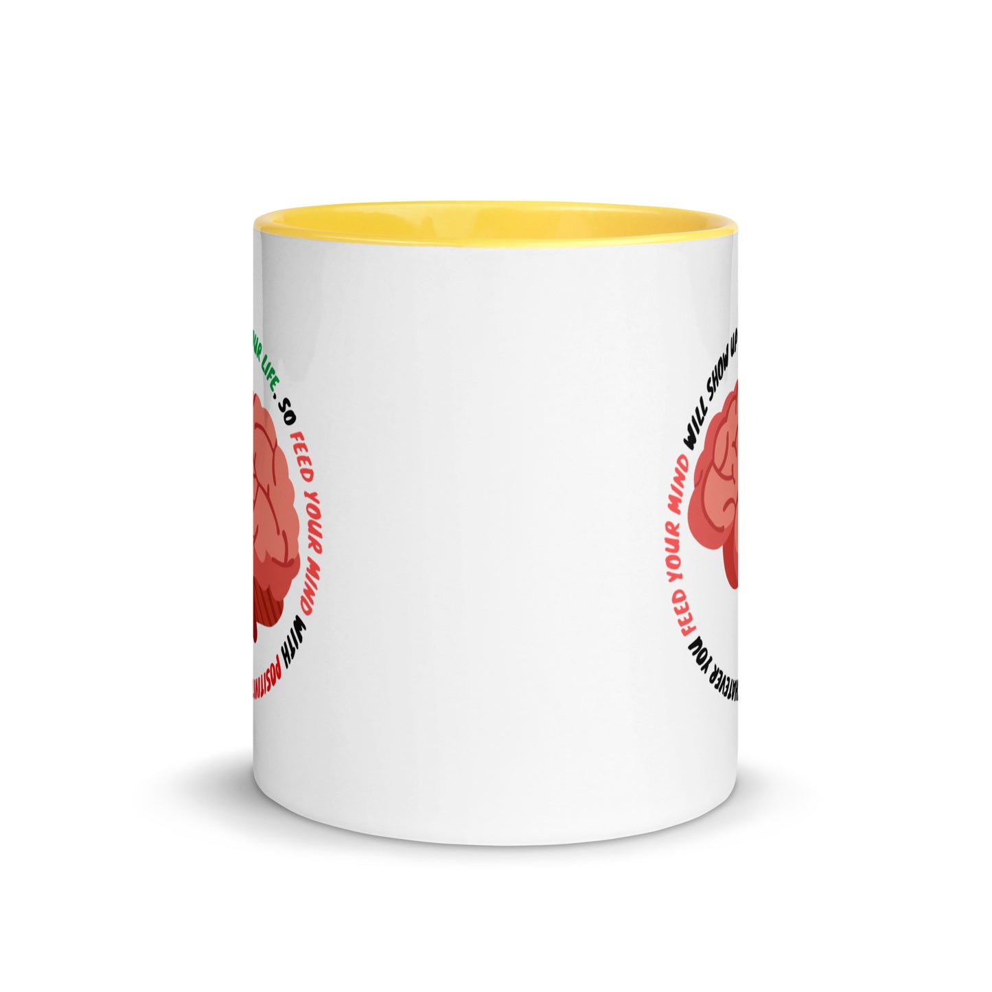 Taza de café con mentalidad positiva