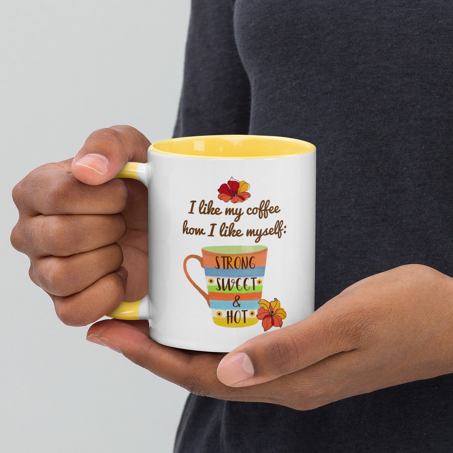 Fuerte, dulce y picante: taza de café para amantes del café