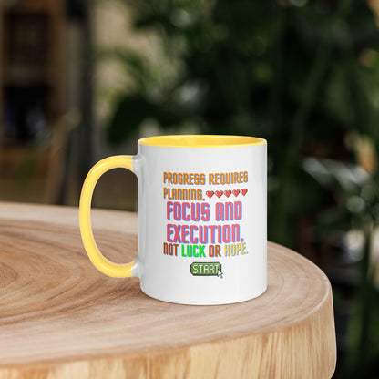 Taza de café Ejecución estratégica