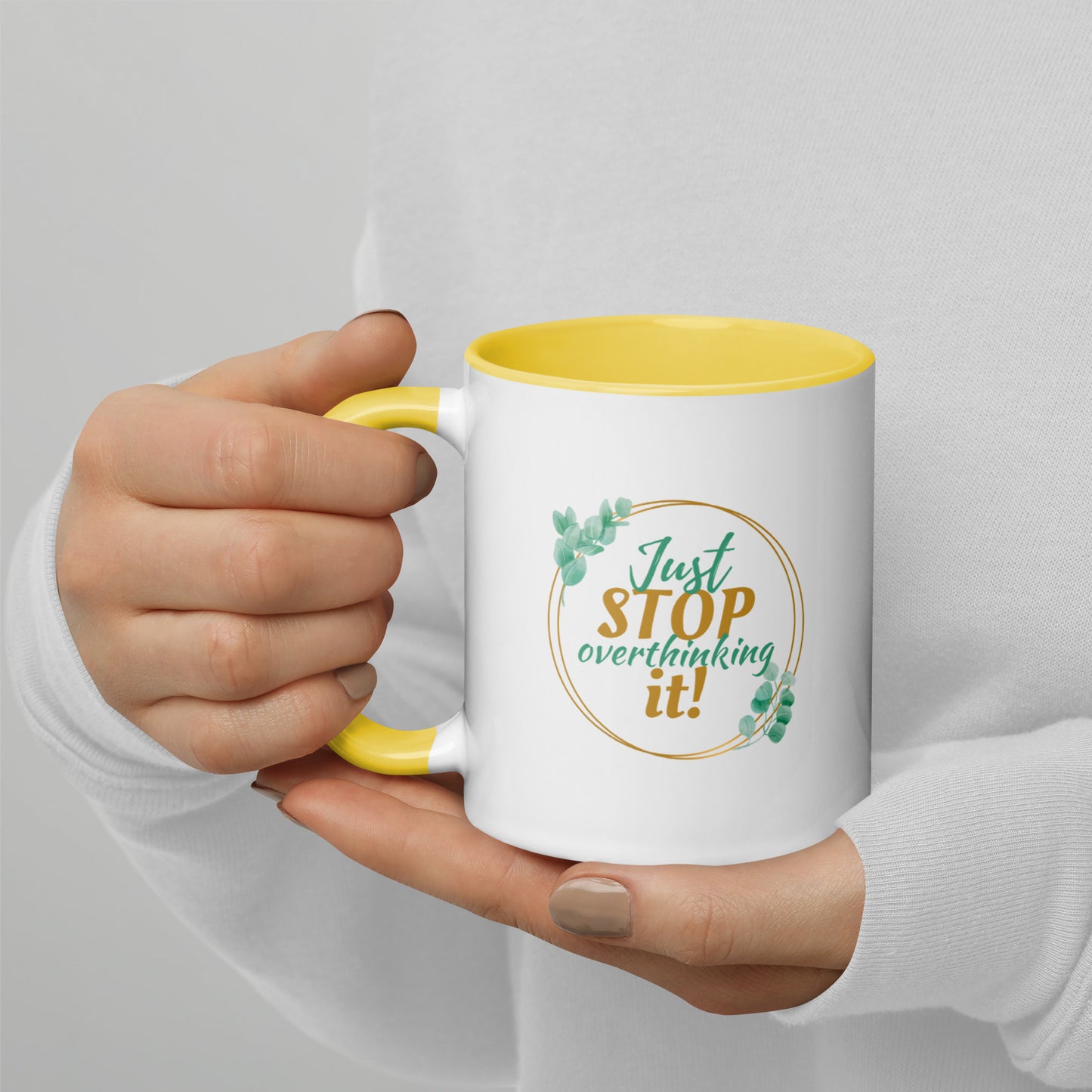 Taza de café motivacional "No pienses más"