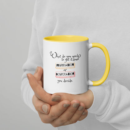 Inspiration vs. Desperation Java Jolt Mug