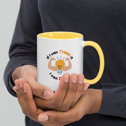 Taza de café con acción inspirada