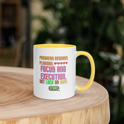 Taza de café Ejecución estratégica