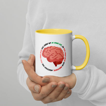 Taza de café con mentalidad positiva