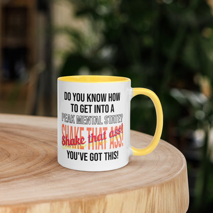 Taza de café Motivador del estado mental: Agitar, creer y triunfar