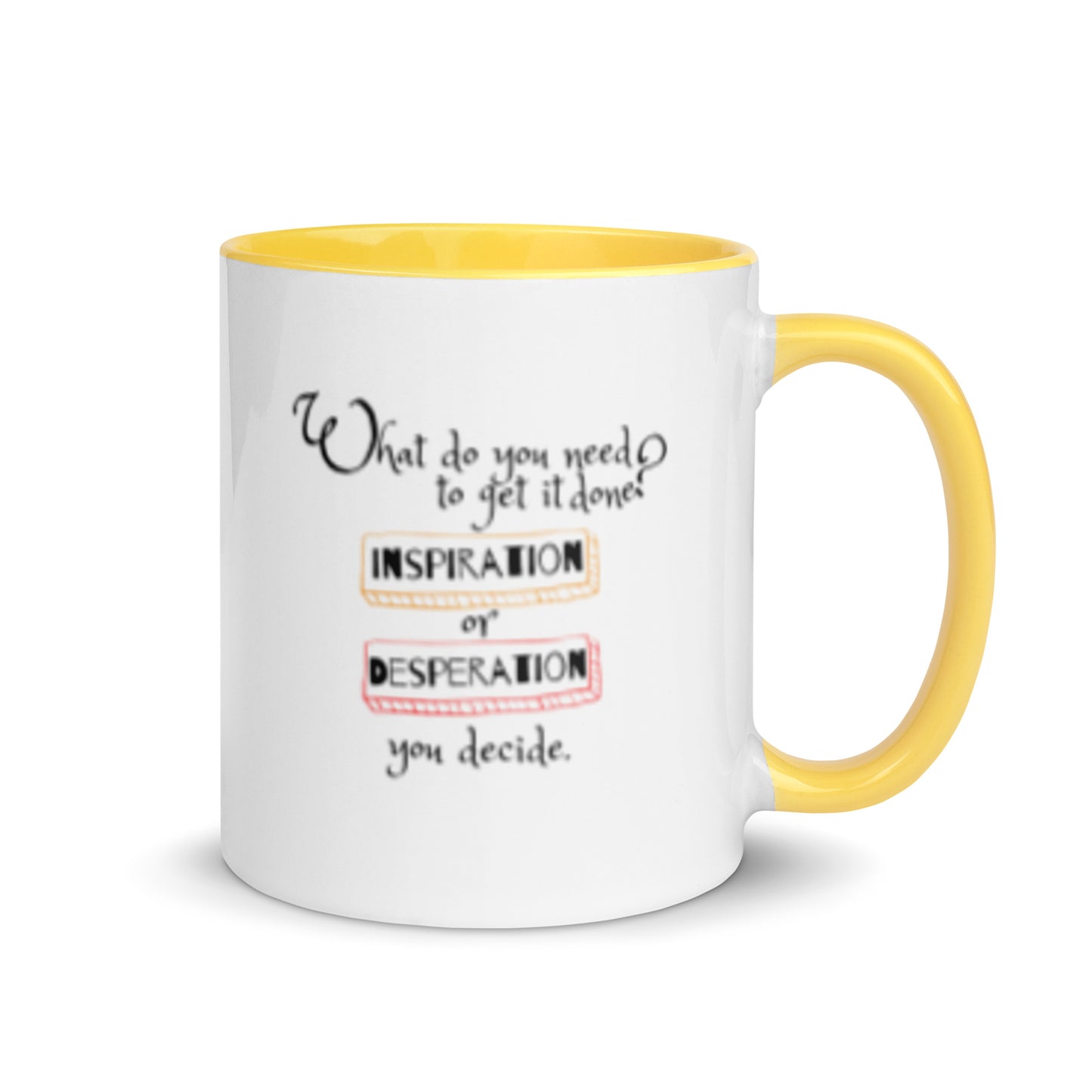 Inspiration vs. Desperation Java Jolt Mug