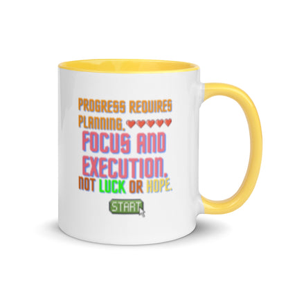 Taza de café Ejecución estratégica