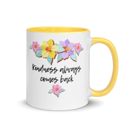 La amabilidad regresa: taza de café inspiradora