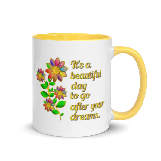 Persigue tus sueños: taza de café inspiradora