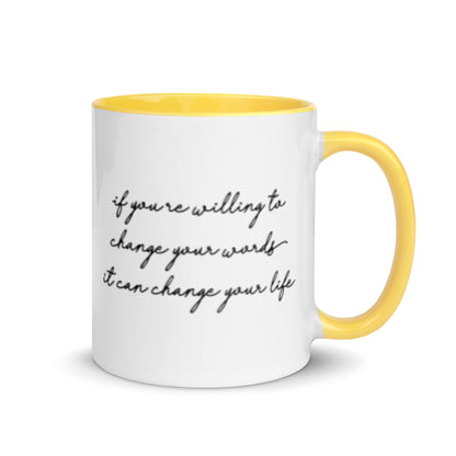 Word Power: Life-Changing Brew Coffee Mug