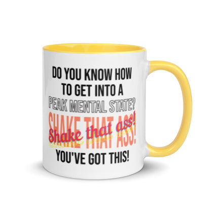 Motivation de l'état mental : tasse à café Shake, Believe, Succeed